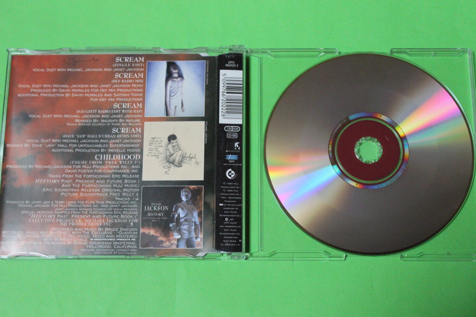 CD: Michael & Janet Jackson - Scream Maxi-CD 1995 – Usato da Tübach venduto da JamesStone 3