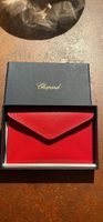 Elegant Red Leather Chopard Card Holder
