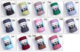 14 Pack Garn Macrame Yarnart Baumwolle Lurex je 4 Knäuel ***