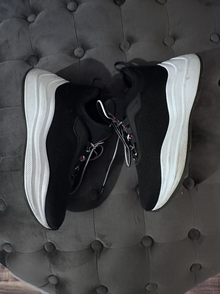 Prada Damenschuhe: Prada Sneaker Schwarz Gr. 36.5 Top Zustand – Gebraucht aus Frick von Soleil4658 6