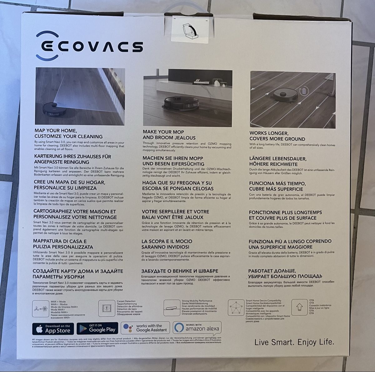 Ecovacs Aspirapolveri & Accessori: ECOVACS Deebot Ozmo 950 Saugroboter – Nuovo (secondo la descrizione) da Kaisten venduto da lfa_2tr6 3