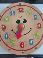 Hape Kinder-Lernuhr aus Holz - spielend die Uhr lernen!