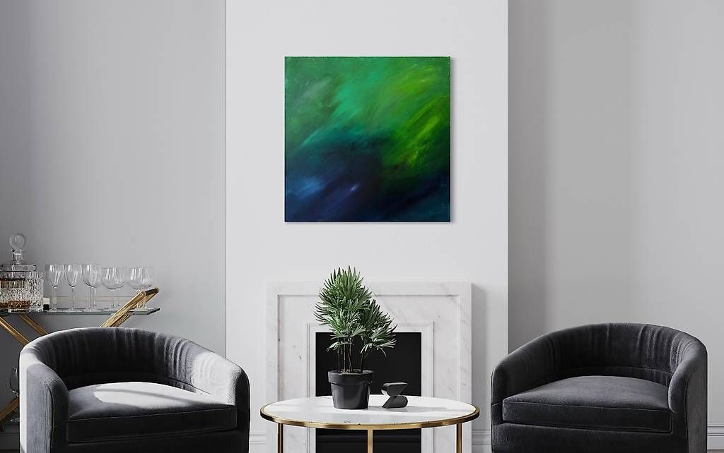 Dipinti: 70x70cm Bild "Waldgeheimnisse" – Nuovo e nell'imballaggio originale da Urdorf venduto da manuela4