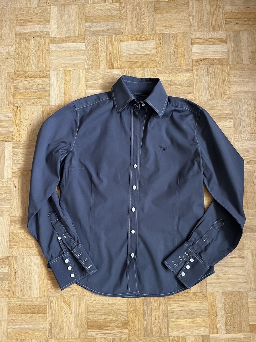Gant Camicette: GANT Hemd Damen, Gr. 38, Grau, – Usato da Zürich venduto da Kleanthy 4
