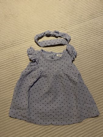 Baby Kleid mit Stirnband, Grösse 80, Top!