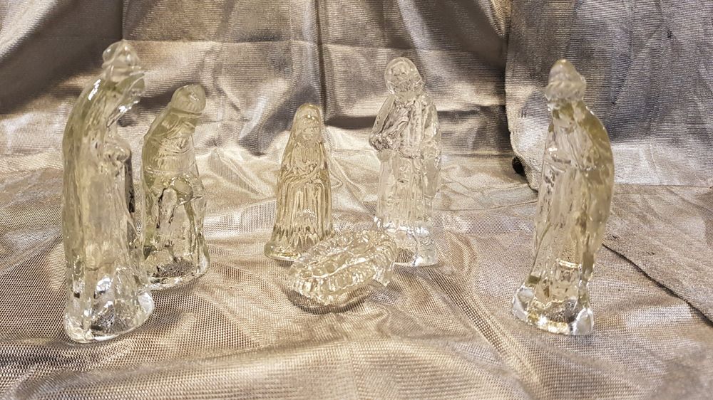 WeihnachtskrippenFiguren aus Glas alt Kaufen auf Ricardo