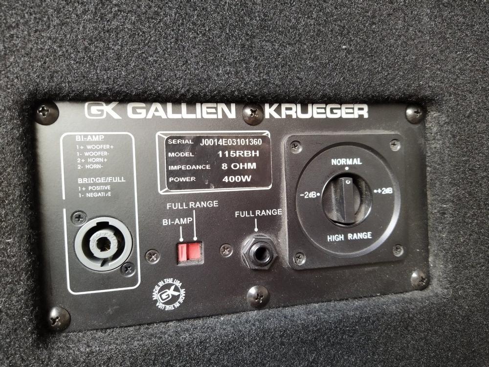 Bass Boxe Gallien Krueger RBH 115 | Acheter sur Ricardo