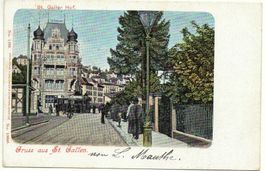 Gruss aus ST. GALLEN Tram animée - Guggenheim No. 1296
