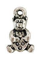 kleine Metall-Teddybärchen (Anhänger), 20 Stück