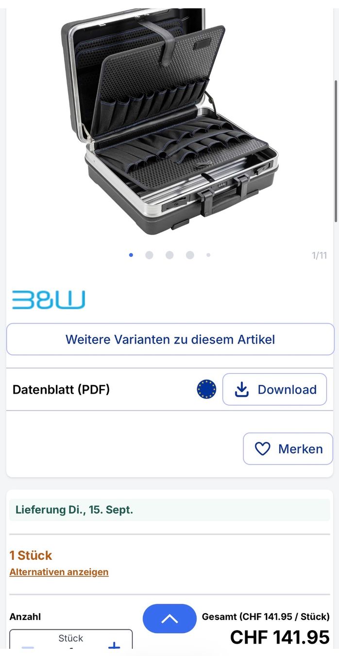 Tous les outils: Werkzeugkoffer leer – D'occasion à Gerlafingen par sternrose 5
