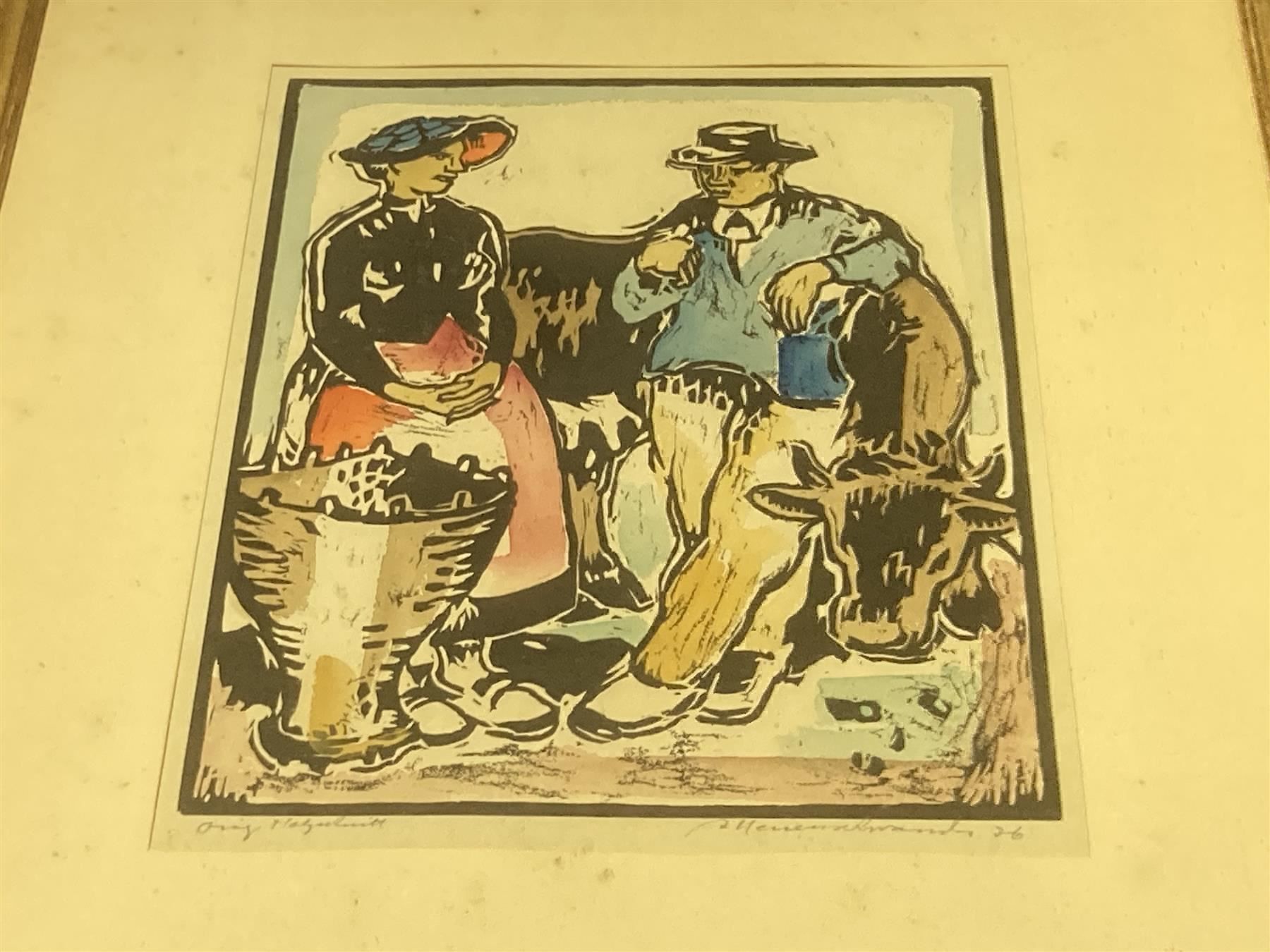 Grafica & Litografie: Neuenschwander Albert 1902-1984 signiert – Usato da Bern venduto da Jwpm66 1