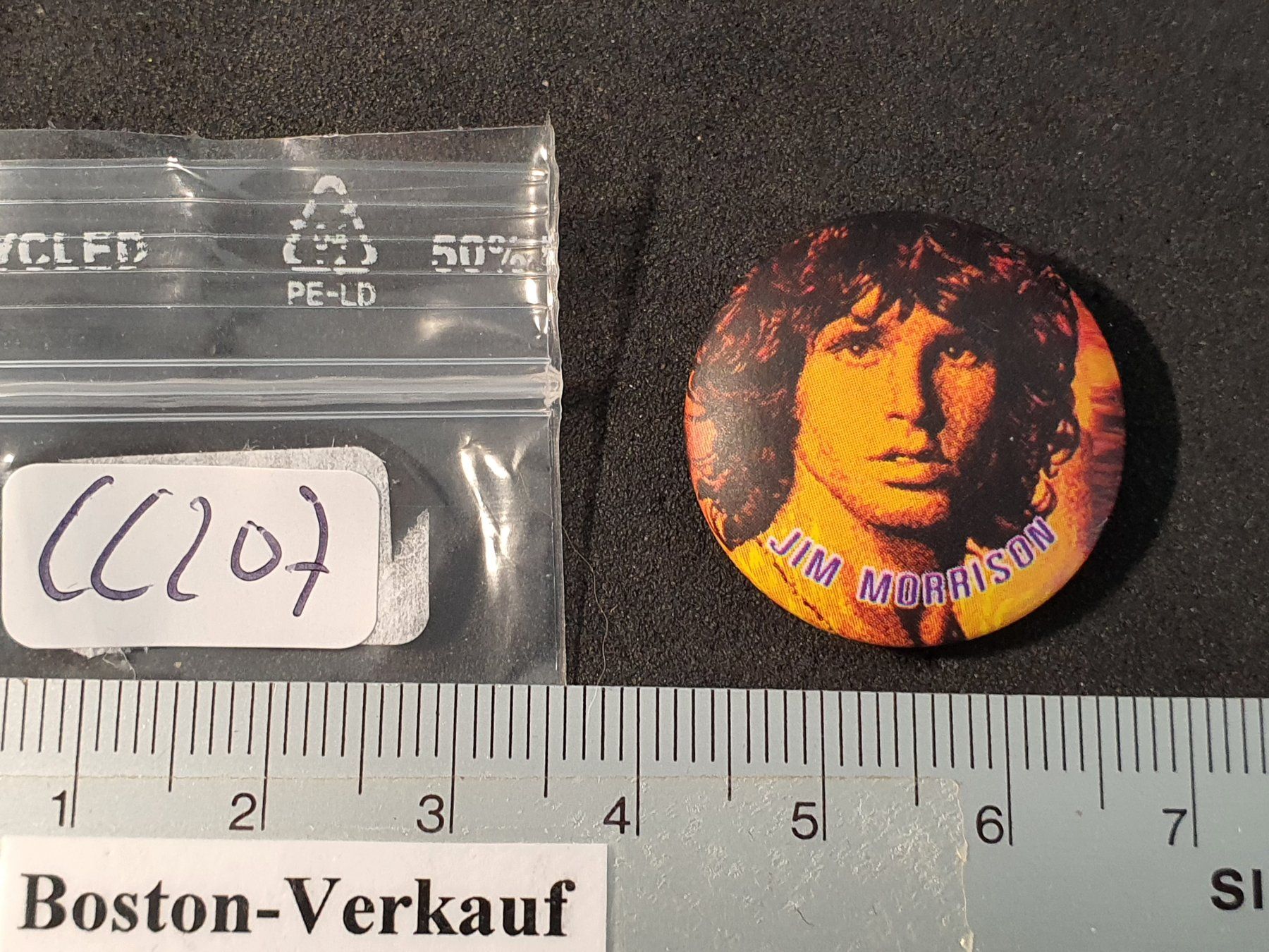 Placchette & Badge: CC207 - Pin /Button - Musik - THE DOORS / Jim Morrison – Usato da Reinach BL venduto da Boston-Verkauf