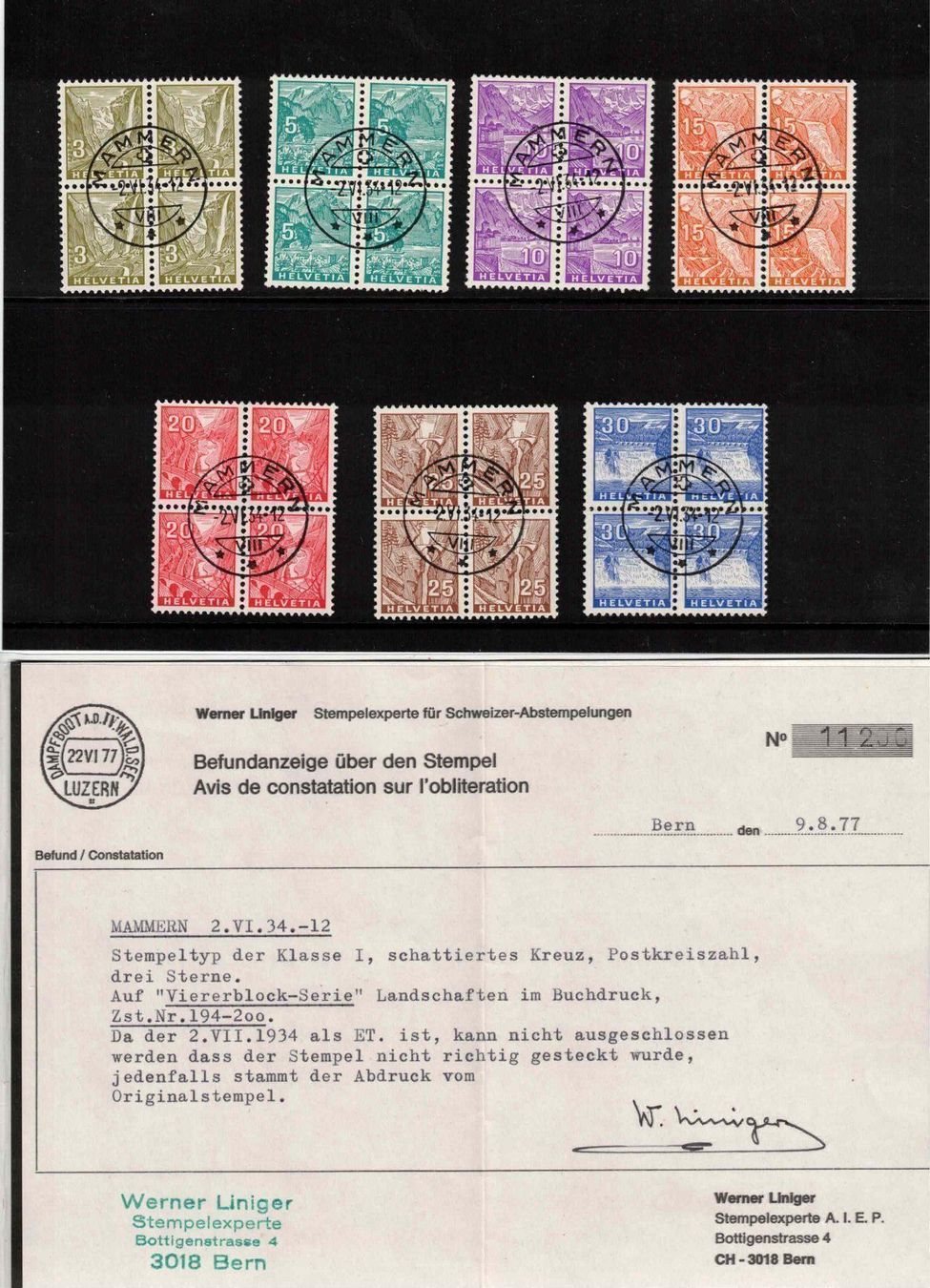 Tutti i francobolli: Landschaftsbilder in ET. gest. VB !!!!!! – Usato da Bibern SH venduto da Heinibuehrer