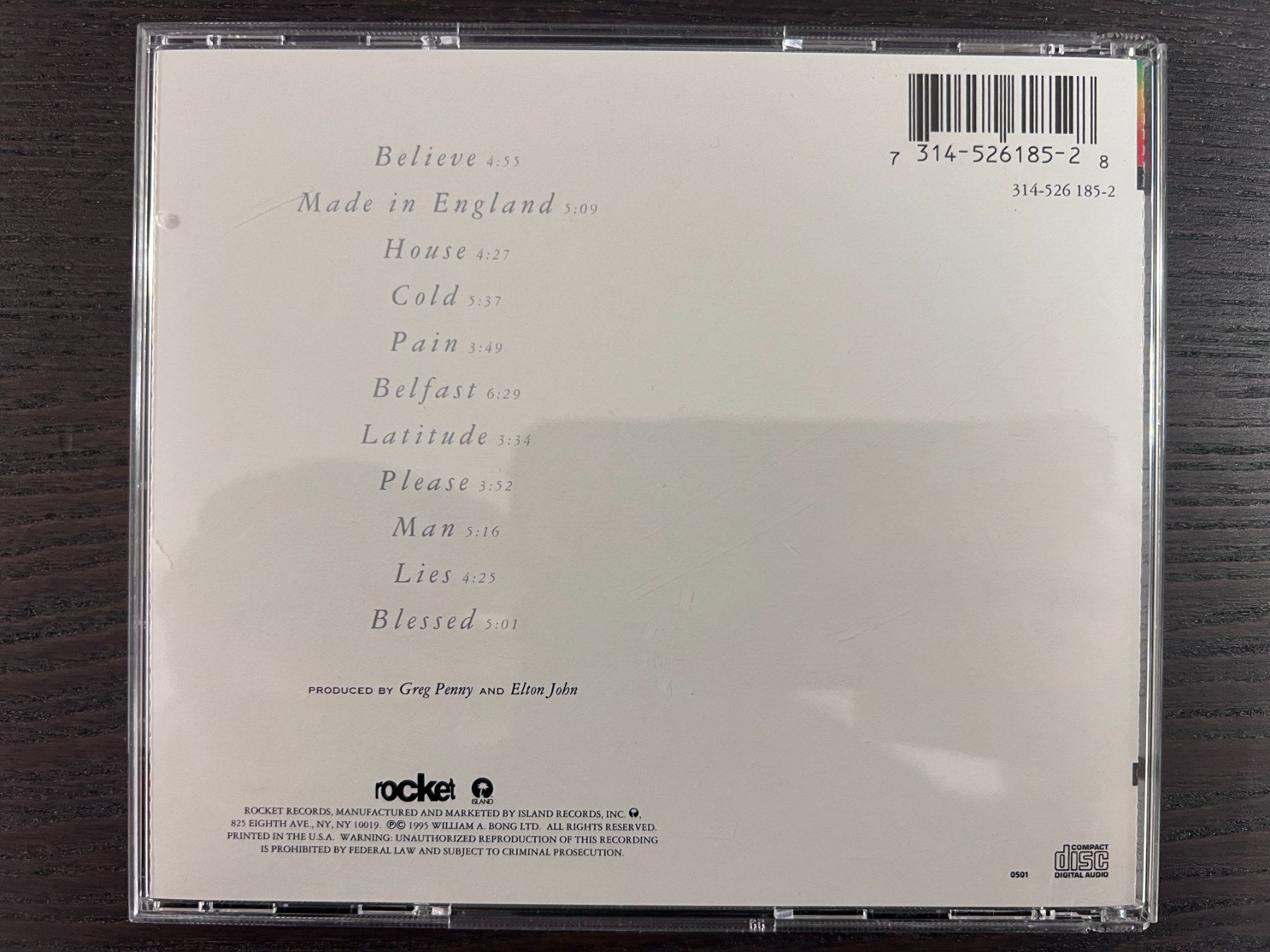 CD: Elton John - Made in England – Usato da Zürich venduto da MusikFreunde 1