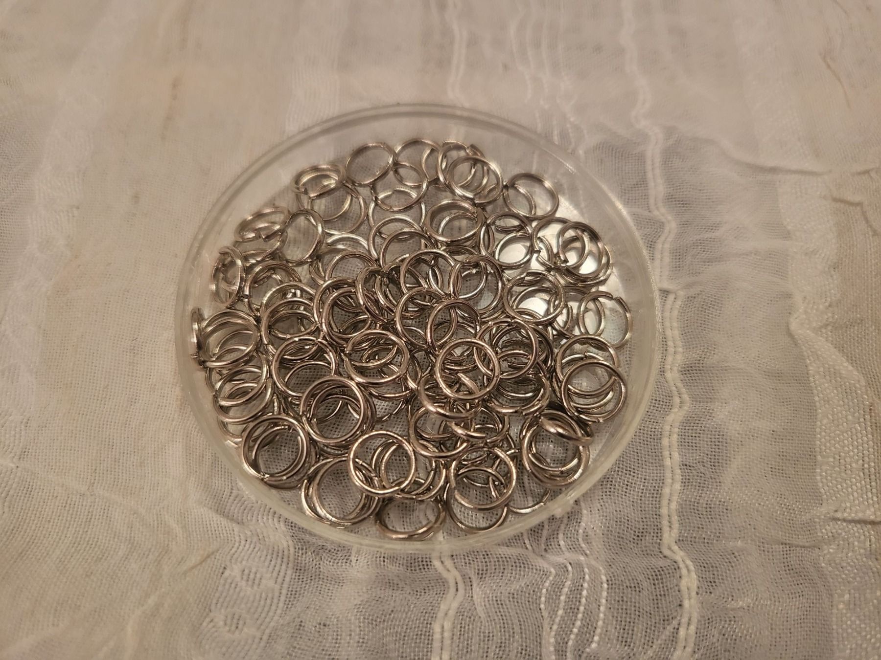 Perle (finte): Spaltringe 5mm 100 stück – Nuovo e nell'imballaggio originale da Dietikon venduto da Eleda