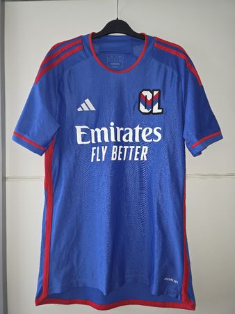 Maillot Olympique Lyonnais Adidas officiel taille M bleu