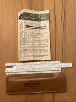 Vintage Rechenschieber BOX ULTRA mit Anleitung, Top!