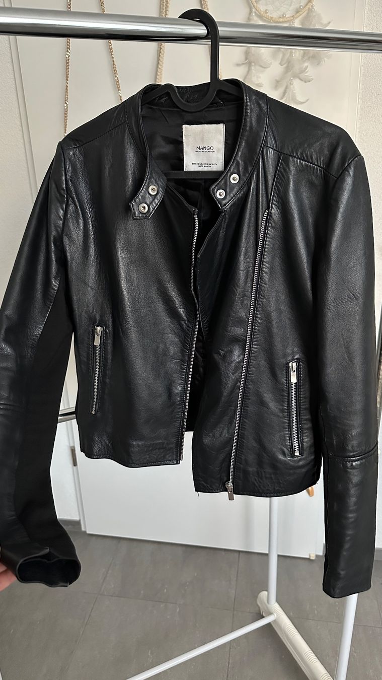Mango Jacken: Echtlederjacke Mango Gr. XS – Gebraucht aus Pfungen von nik_9wv9 1