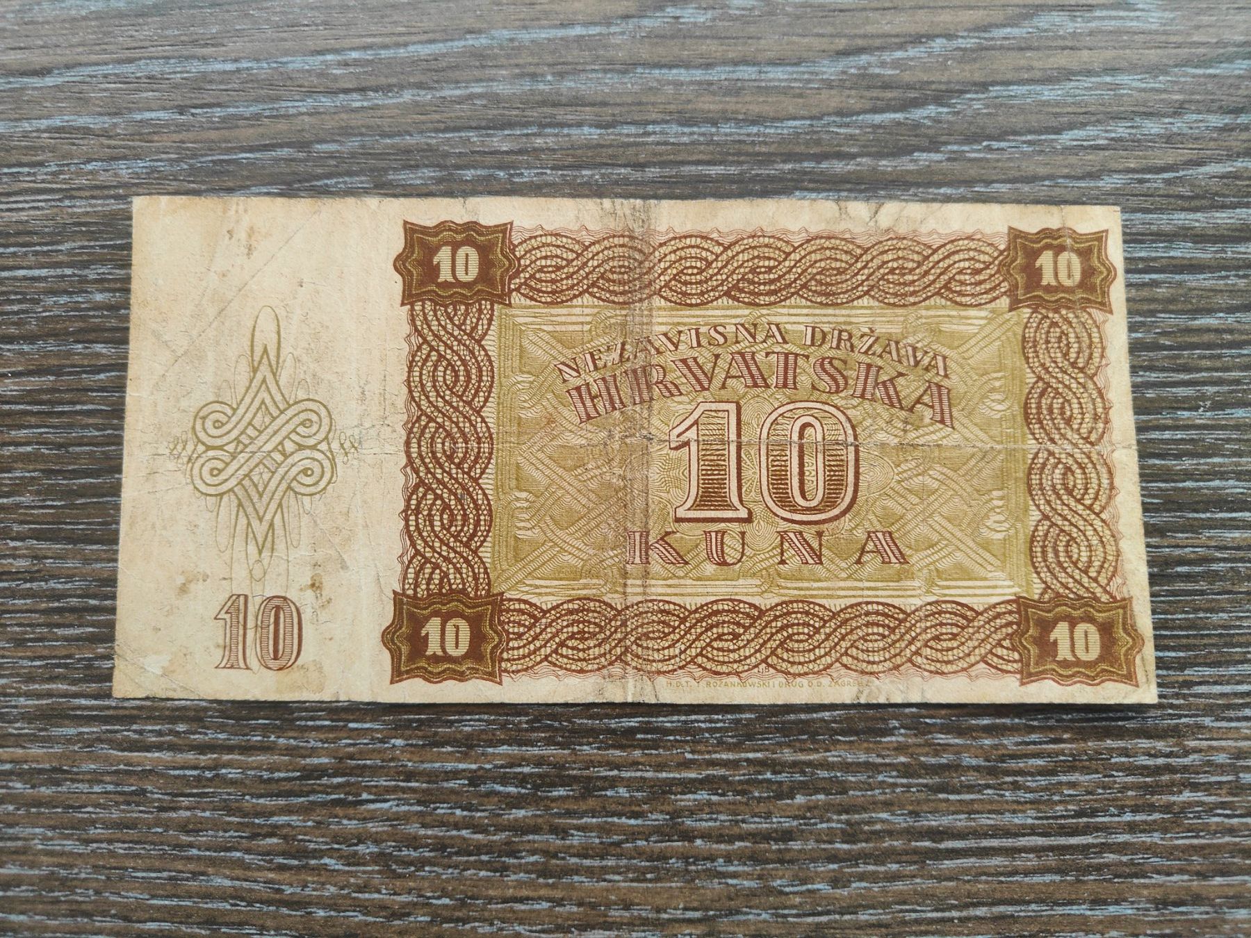 Billets de banque: Kroatien 10 Kuna 1941 !!!!!!! – D'occasion à Flaach par Lonzo99 1