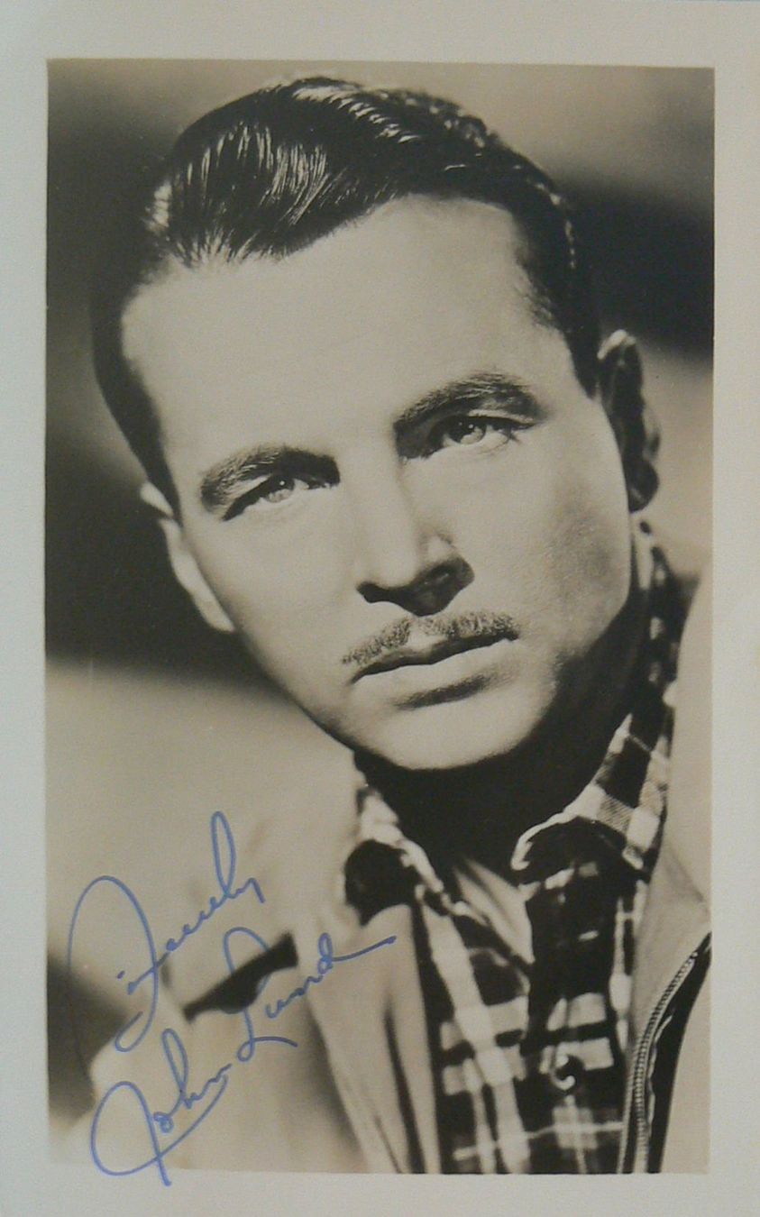 Autografi: John Lund (1911-1992) Schauspieler - Autogramm – Usato da Dietikon venduto da cyranos1