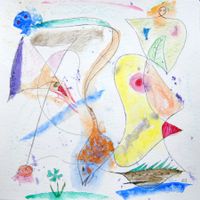 Surreale Zeichnung: Birds and fishes