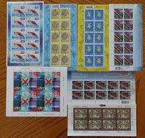 Verschiedene Kleinbogen mit Erttagstempel Hoher KW