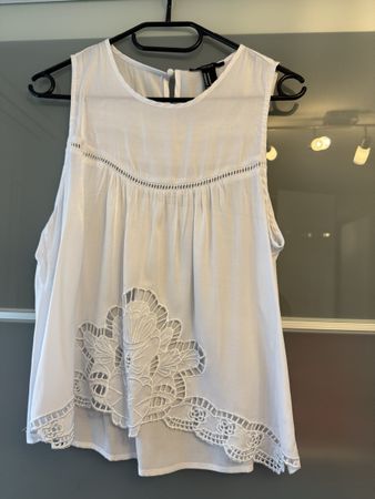 Weisse Sommerbluse, Marke Forever 21, Gr. M