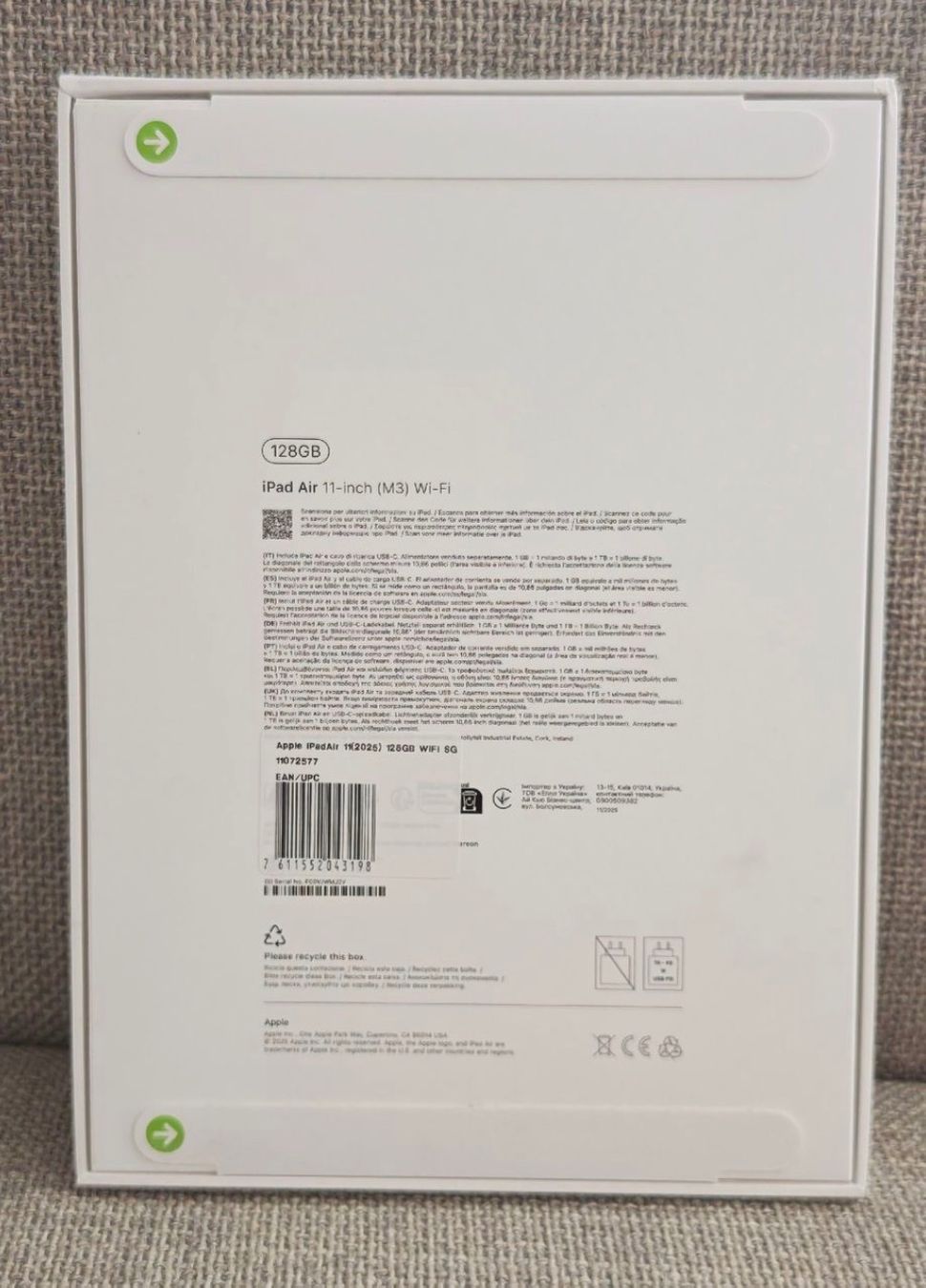 Apple Tablettes PC: iPad Air 11" 128Gb Wi-Fi – Neuf avec emballage d'origine à Adliswil par Martina.Zelenakova 1