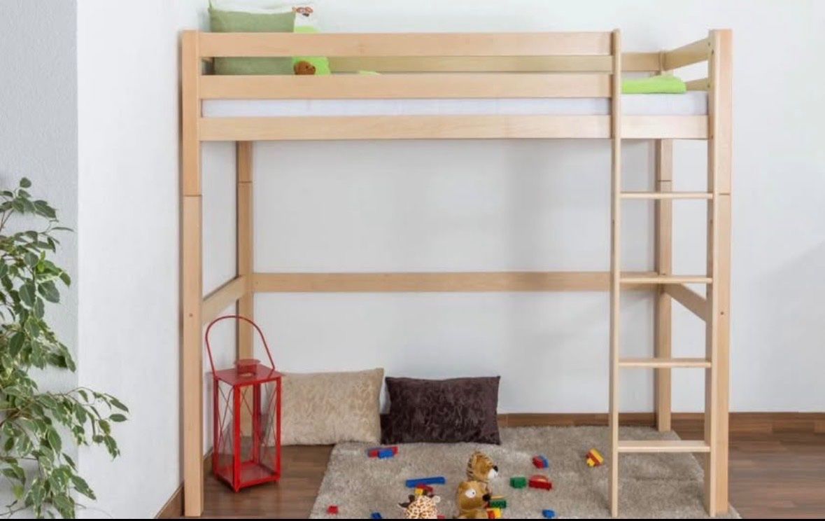 Betten: Solid Wood Loft Bed - Perfect for Kids' Bedrooms! – Gebraucht aus Genève von ter_tbb6 4