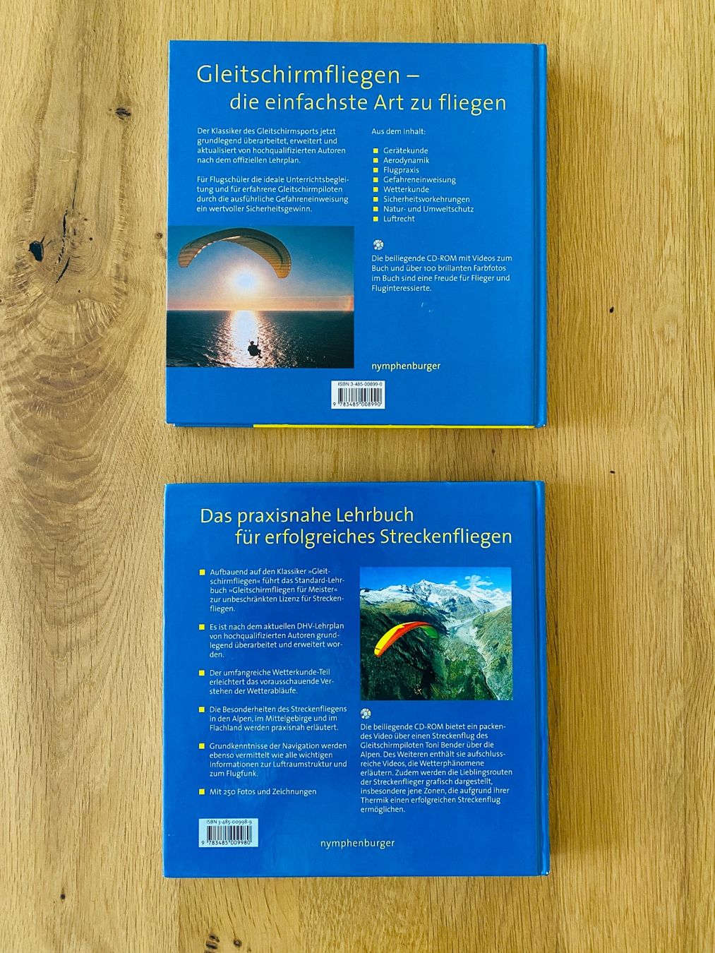 Libri: Gleitschirmfliegen Buch Theorie Praxis mit CD-ROM – Usato da Oberlunkhofen venduto da D.Fisch 1