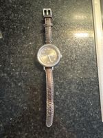 Fossil Armbanduhr Edelstahl mit Lederband gebraucht