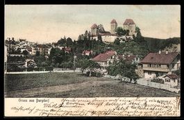 AK Burgdorf, Schloss und Ortsansicht