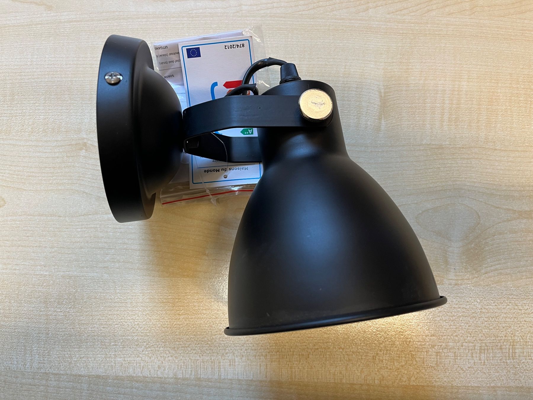 Lampen: Wandlampe Schwarz Industrial – Neu (gemäss Beschreibung) aus Lungern von Barbados04