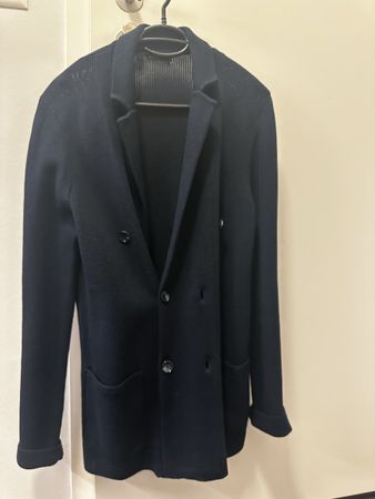 Boggi Knitted Cotton Double-Breasted Jacket