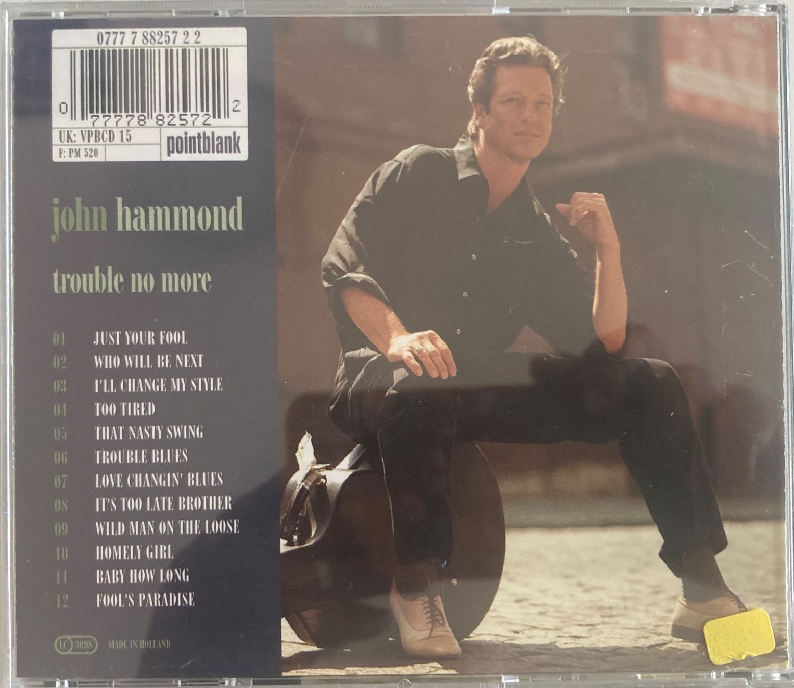 CD: JOHN HAMMOND - TROUBLE NO MORE – Usato da Poliez-Pittet venduto da Newtown-Records 1