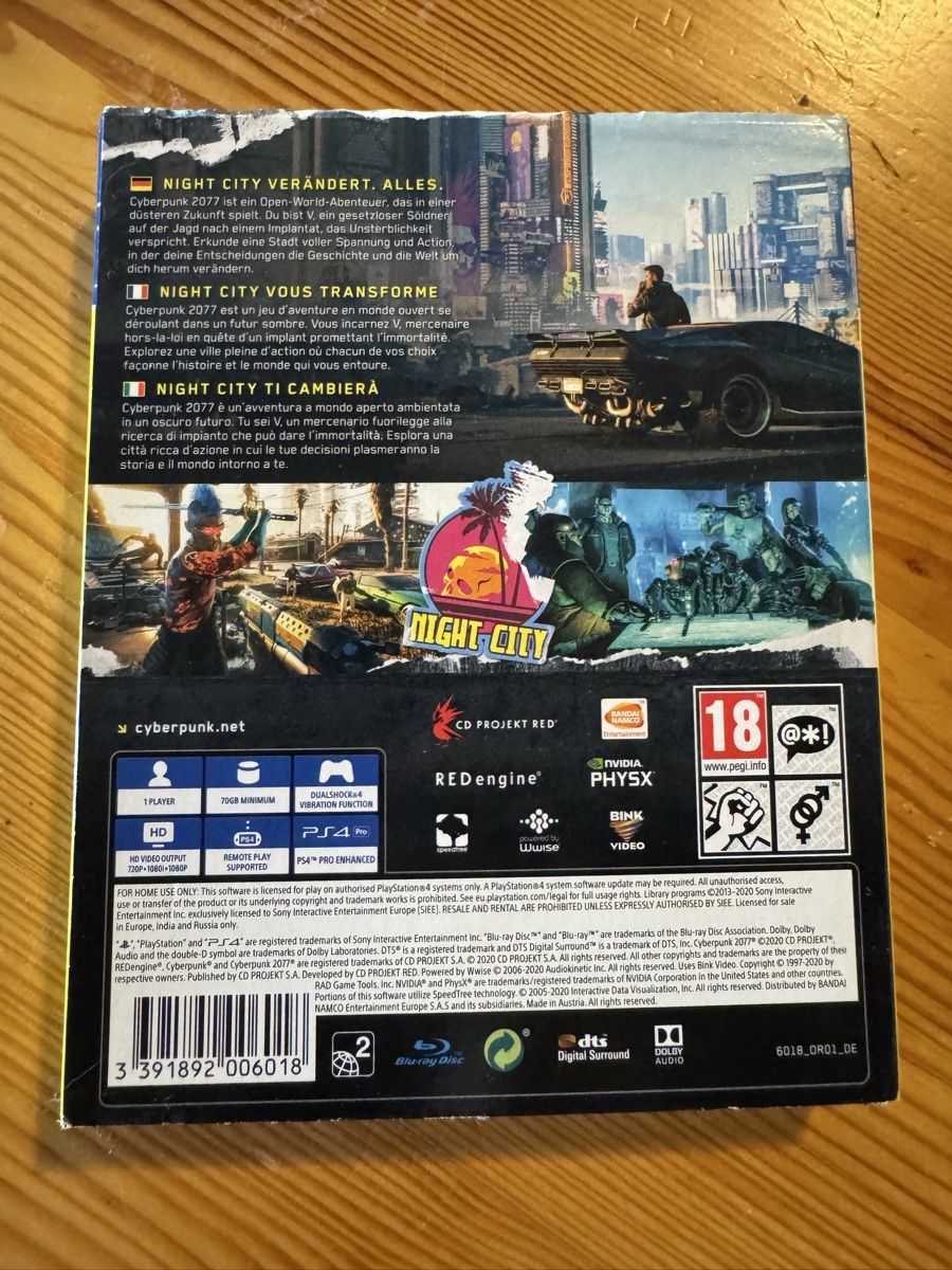 Sony Giochi: Cyberpunk 2077 , PS4 – Usato da Schwerzenbach venduto da nik_bcj2 1
