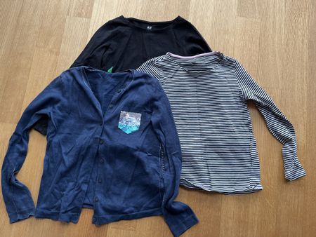 Drei Oberteile Gr. 122-128, H&M und Benetton