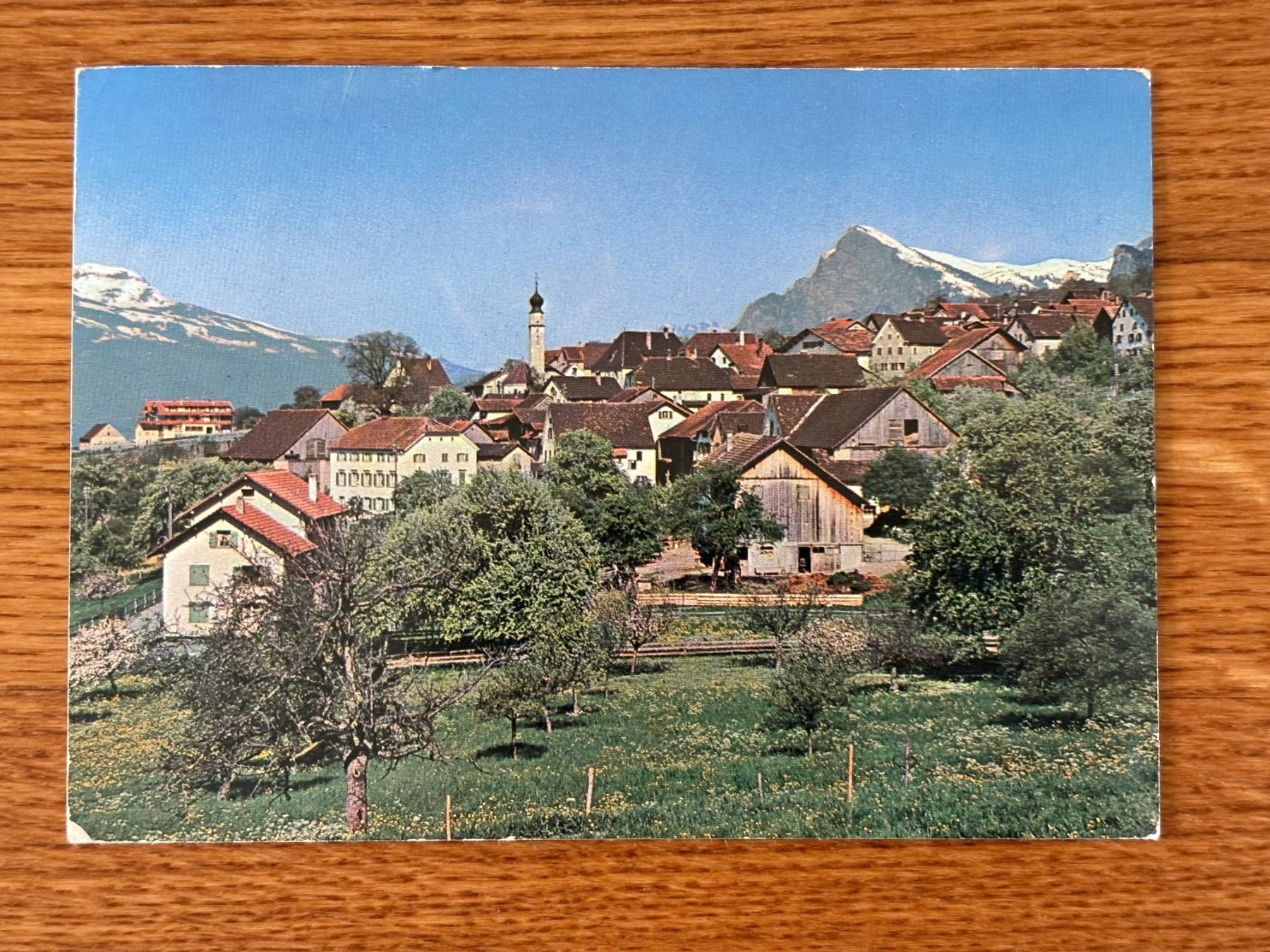 Ansichtskarten: Postkarte Jenins – Gebraucht aus Mönchaltorf von Tschibi