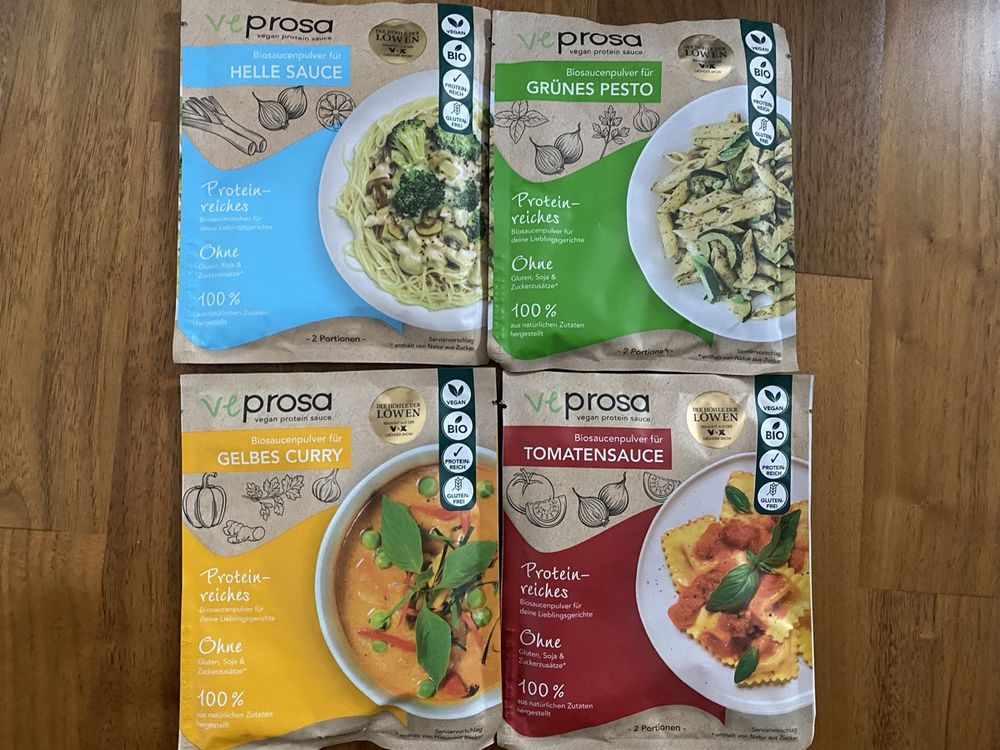 Neu 4 Proteinsaucen von Veprosa | Kaufen auf Ricardo