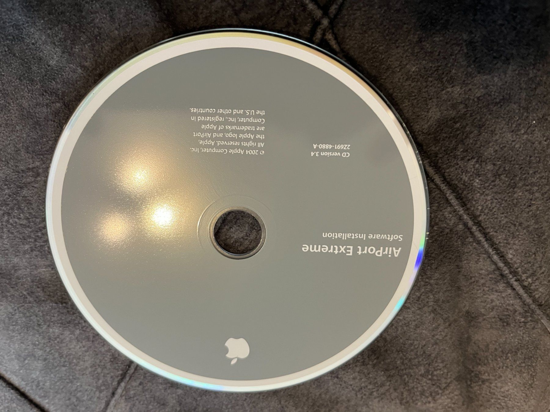 Apple Software: AirPort  Extreme Software Installation CD version 3.4 – Gebraucht aus Winterthur von fla_hwg8