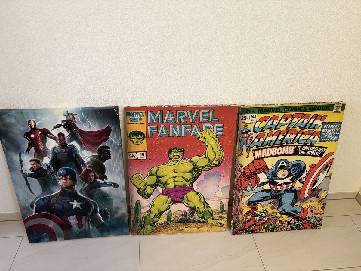 Foto & Immagini: Marvel Comics Leinwand Bilder: Avengers, Hulk, Captain A. – Usato da Meierskappel venduto da Cc19
