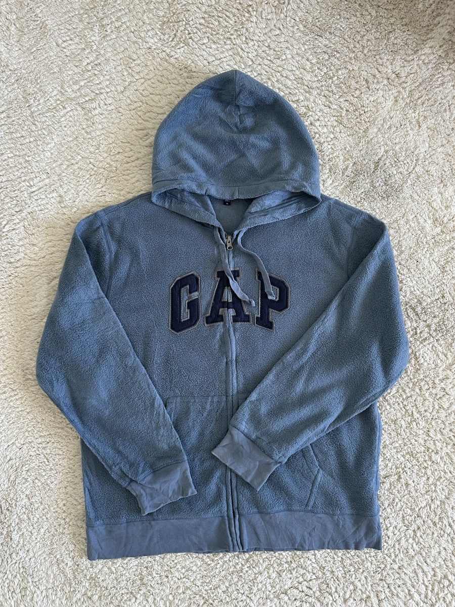 Gap Giacche: Pull Gap polaire à capuche bleu - Taille XL – Usato da Neuchâtel venduto da aliceguins 1