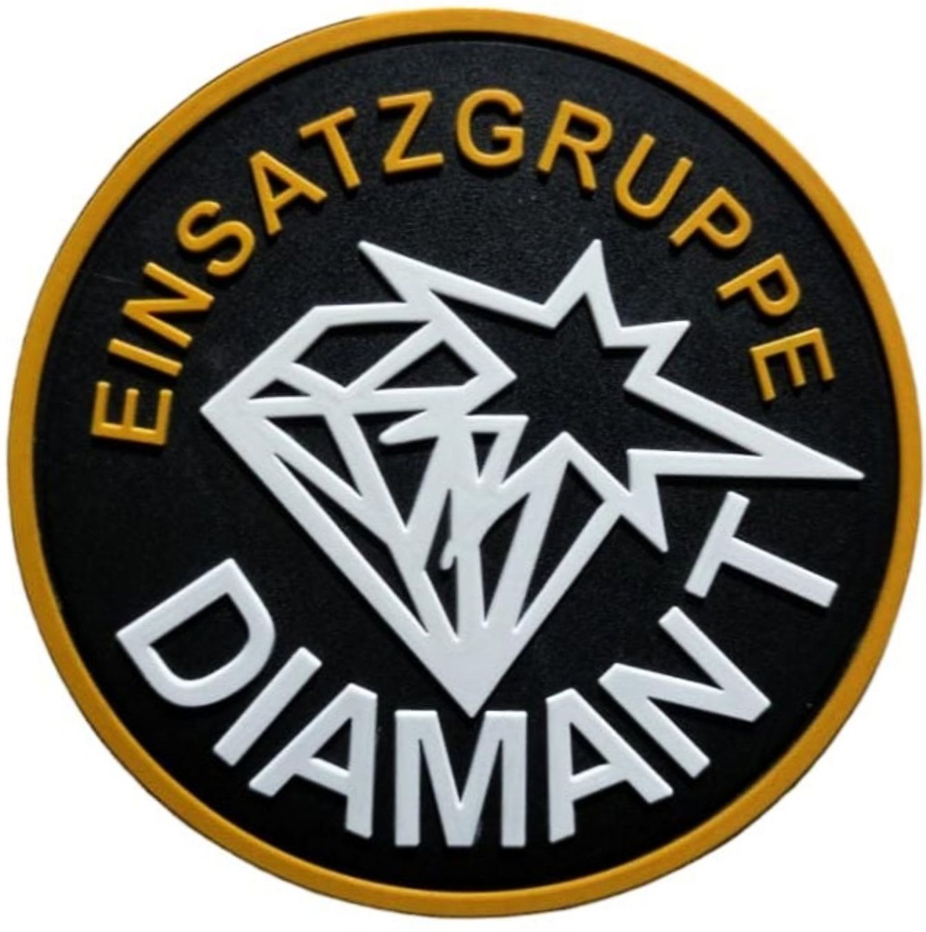 Swiss Placchette & Badge: Einsatzgruppe Diamant Kantospolizei ZH Patch mit Klett. – Nuovo e nell'imballaggio originale da Emmenbrücke venduto da F.ingl-1947