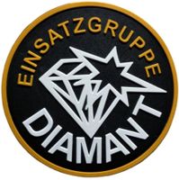 Einsatzgruppe Diamant Kantospolizei ZH Patch mit Klett.