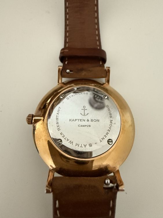 Son Chrono Small Kapten And Son Uhr Gold Schwarz Kapten And Son