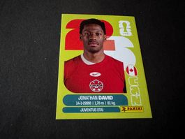 Panini Fifa Fussball WM 2026 Sticker Jonathan David CAN 20