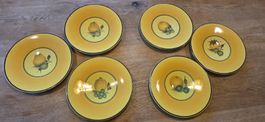 6 Vintage Keramikteller aus Dänemark