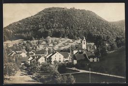 Eptingen, Ortsansicht mit Anlage und Ber