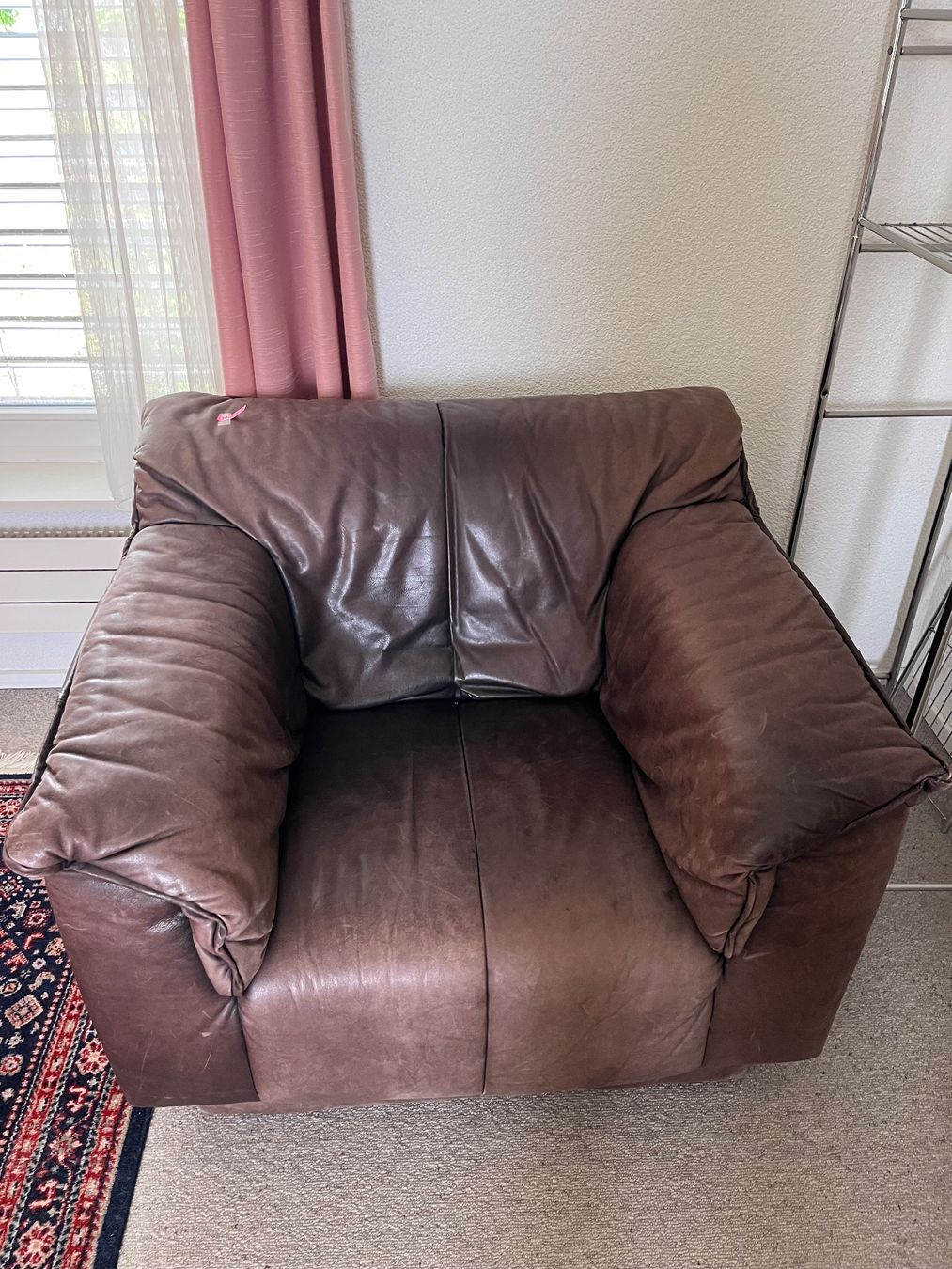 Pfister Sofas: Polstergruppe - Ledersofa braun gebraucht Grösse – Gebraucht aus Immensee von Shagay 1