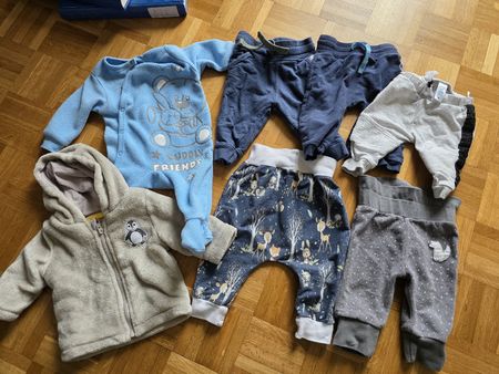 Baby Kleiderpaket, Hosen &  Jacke, Gr. 62/68, süsse Tiere